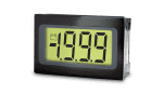 Spatwaterdichte LCD-voltmeter met ultralaag profiel, 12-pins versie