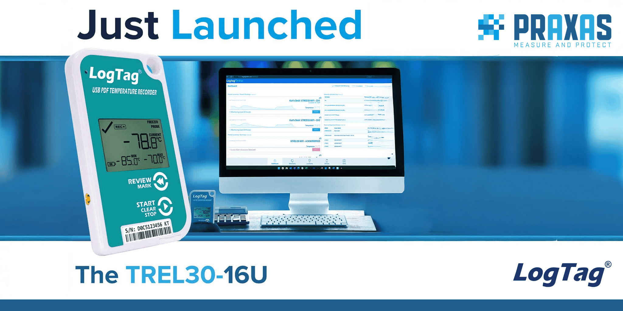 Ultra-Niedrigtemperatur | LogTag | TREL30-16U | Produkteinführung | Aktuelles Bild