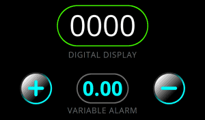 Compteur avec alarme variable